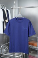 LV 25Ss早春新款 涂鸦印花Logo刺绣短袖 轻奢主义 男女日常通勤穿搭必备单品 正确版本 欢迎对比 详细特征 320克 % 纯棉双纱汗布面料 同缸定染特种