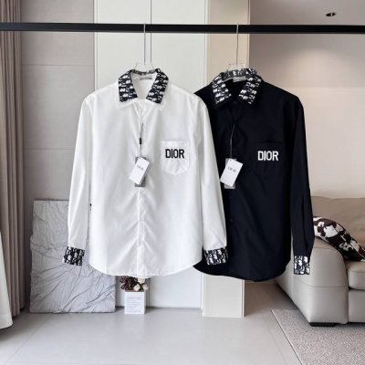 Dior 迪奥字母刺绣Logo长袖衬衫 -面料 采用原版一比一面料 -辅料 原版拆解开发 一比一定制的小标 领标 水洗 吊牌 五金等等 -工艺 原版分解 从裁剪
