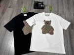 Gucci 短袖T恤 工艺：刺绣 颜色：黑色 杏色 码数：S~Xl 面料：精梳紧密棉盖棉280G 柔顺手感，做工细致。男女同款宽松版型！