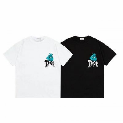 D1020 Dior 迪奥 2025Ss印花字母短袖T恤 -面料：260G双纱纯棉短袖，配套320G纯棉罗纹 原版面料 官方同款 男女同款 - 颜色：黑色 白色