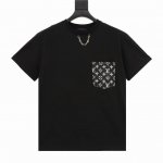 款号Y366 Louis Vuitton 路易威登 23Ss 单宁牛仔口袋短袖 五金链条点缀领口，简单时尚，上身百搭必入单品。 定制240克同缸染面料 手感非常