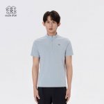 可隆Kolonsport半拉链男士运动速干短袖，男士夏季户外小立领半拉链～运动、登山、健身、日常通勤装，合身不紧身，宽松不松垮，纤秾合度，舒适不勒！恰如其分的科