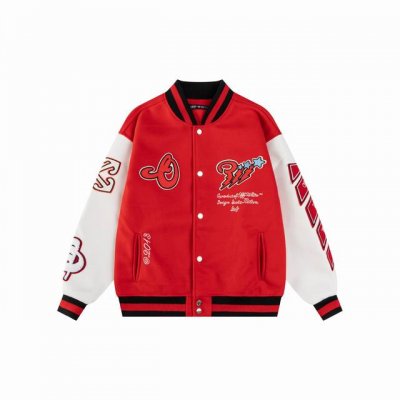 款号S16 Offwhite Fw24秀场同款毛巾绣棒球服外套 采用万针刺绣毛巾绣工艺 重工五金配件一比一还原 辅料齐全 M L Xl Xxl