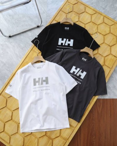helly Hansen Hh 海丽汉森男款经典力基础Logo短袖T恤 采用百分之百纯棉 保证不含假棉！精棉！定制定染 经过高温缩水 保证不掉色 不变形 亲肤舒