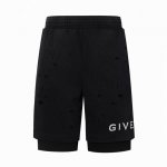 Givenchy 破洞双层假两件短裤 采用320克毛圈 内衬使用26支爽棉 厚重扎实 质感十足 舒适贴肤 Gvc Logo搭配双层破洞独特点缀 双层结构不只是数