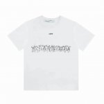 高版本Off-White 卡通渐变箭头印花短袖T恤，男女同款。面料采用定制 克32织纯棉双纱面料，胸前Logo印花和后背超大箭头印花都采用高端水浆料打造，彩色印