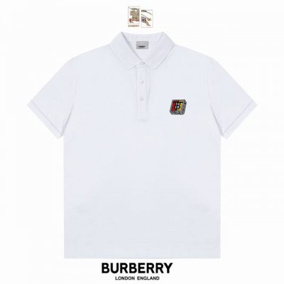 Bbr 巴宝莉字母Logo 精美刺绣polo衫 升级，灵感源自八十年代复古 原版面料 官方同款 定制 同缸染面料 手感非常舒服 春夏最新砖柜同步 时尚又个性 超