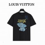 lv 蓝色小飞象 短袖T恤 款号:Lv01 黑色 240克重磅小落肩100%棉T恤 Os版型 宽松有型好搭配 采用精梳紧密赛络工艺 面料更耐磨 袖口以及下摆三排