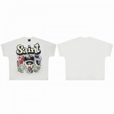 saint Vintage 美潮特殊版型连体袖爆款短袖T恤 p价： 码数：M L Xl 款号：2157 颜色：白色