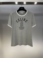 独家首发原单品质 Celi*E 25 新款撞色领字母Logo圆领T恤！简单舒适不挑人穿 四季皆宜 推荐入 Sml 白色 灰色 红色