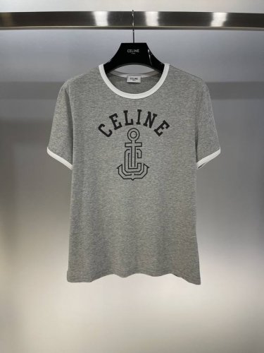 独家首发原单品质 Celi*E 25 新款撞色领字母Logo圆领T恤！简单舒适不挑人穿 四季皆宜 推荐入 Sml 白色 灰色 红色