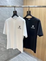 Celine 赛琳 2025年春夏新品上新 三标齐全 丝光棉圆领短袖T恤 好货不用过多介绍 看细节 专柜码数：M-Xxxl 175 140建议L，