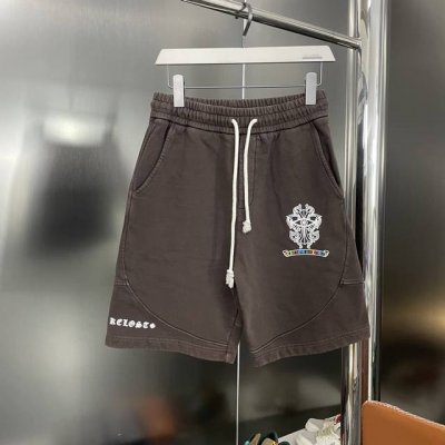 纯原臻品 顶级原版复刻 Chrome Hearts克罗心2025Ss新款复古炒色水洗立体刺绣休闲短裤 原版面料高版本高品质 网红明星同款 定制420克牛肚棉面料