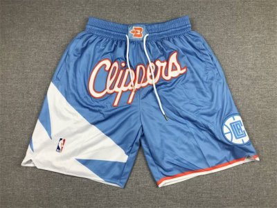款号K149 顶级刺绣版本 快船队城市版口袋裤篮球短裤 Just Don Nba 球队球裤系列单品 -定制优质网眼布面料，Dri-Fit 技术导湿速干， 防静电