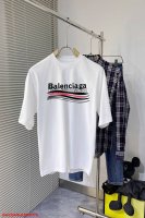 D770 Babalenciaga 巴黎世家 25Ss 可乐斑驳印花水洗破洞短袖T恤 购入原版对版操作今年新发售的可乐区别往年。领口，袖口，下摆均采用破洞工艺处
