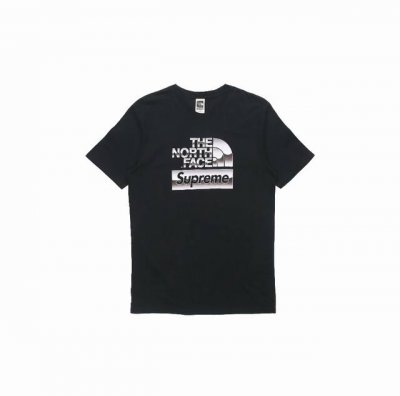 846款Supreme X 北面 The North Face 联名款 Ss18 短袖T恤 男女同款 码数Smlxl 白色黑色