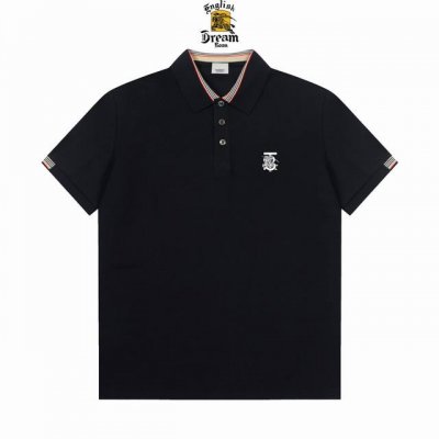 三标齐全 -Bbr 巴宝莉专柜同步上新 精美条纹徽标烫钻翻领polo衫 -采用原版Zp一致定制索罗娜双珠地面料 螺纹同缸定染零色差 独家品质区别通货 欢迎对比