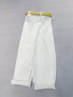夏日新款上新时尚舒适百搭显瘦白牛仔老爹裤2S-Xxl