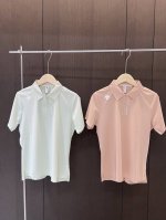 25夏 女士高尔夫衫Descente迪桑特Women’S Training Tough短袖polo 经典翻领版型、后背弧形裁剪，巨S型苗条 冰感无痕舒适面料触，