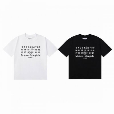 Maison Margiela Mm6 马吉拉24Ss情人节限定日历数字字母印花情侣圆领短袖T恤 Color：黑色 白色 Size：S M L Xl Numbe