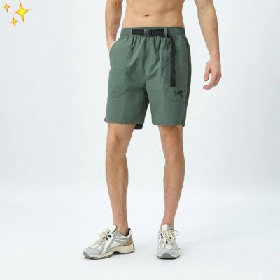 arcteryx 始祖鸟夏季男士运动短裤户外宽松跑步无缝速干训练健身五分裤防水透气工装裤 定制冷感面料 男子速干运动短裤,透气性强， 适合各种环境，跑步时方便排