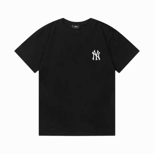 上新 Mlbny洋基棒球职业联盟印花短袖T恤 全套包装 高品质 双纱加厚重磅面料 手感厚实 质感很好 面料自然垂度硬挺度效果都很好 情侣Bf宽松Oversize