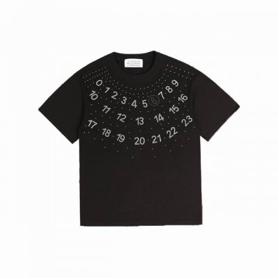 上新 高版本 maison Margiela马丁马吉拉Mm6 Ss23新款 乱码错乱数字弹幕印花情侣短袖T恤 顶级版本 面料 采用原版定制260G 26支重磅精
