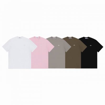 alo Yoga 纯色金属小标Logo印花情侣简约短袖 T恤-原单品质 Color：白色 黑色 棕色 浅灰 粉色 Size：S M L Xl Number：25