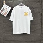 驴家2025新款重工刺绣字母Logo情侣款短袖T恤 高版本高版本 原版面料 数码直喷印花工艺 网红明星同款 高版本 高 品质 面料采用300克纯棉面料 手感超级