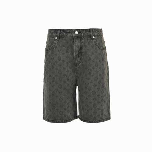 louis Vuitton 路易威登 25Ss 满印老花灰提花牛仔短裤 轻奢主义 男女日常通勤穿搭必备单品 正确版本 欢迎对比 详细特征 定织1V Monogr