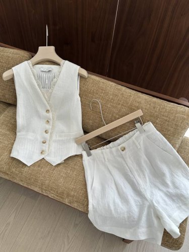 ys ｜New Summer Collection 100%亚麻 拼接进口蕾丝 套装 非常干净的条纹衬衫 老钱 舒适 高级 Sml