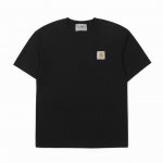 Carhartt Wip卡哈特经典小标棉质短袖T恤 定制主标 辅料 水洗齐全 甄选250克32支紧密纺双纱纯棉面料 质感厚实但是透气性良好 定制品牌刺绣贴标 水