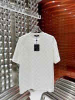 顶级最高版本 Lv路易威登Louis Vuitton 驴家1V 经典满印提花图案字母半袖T恤短袖 男女同款 情侣款 宽松版型 最高版本 原版面料 高版本 高品质