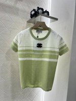 Chane*新品 撞色条纹针织上衣