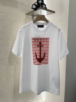 gucc*2025新品上架 圆领船锚字母 定制Yb原生全棉材质 透气舒适 质感十足 Oversized宽松T恤裁剪 凸显品牌格调 采用克重纯棉制成 略带有弹力