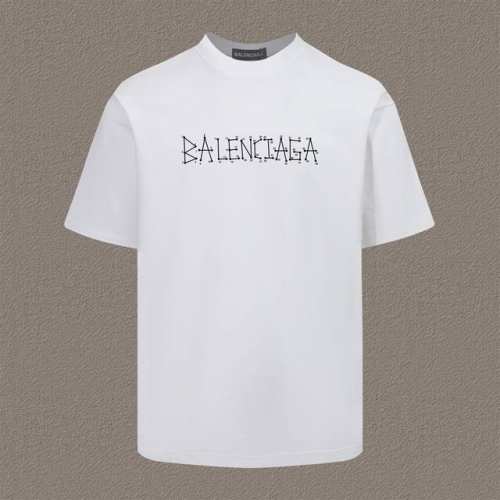 高品质 巴黎世家 Balenciaga 走秀款2025Ss春夏上新 重磅推出280克重高密度面料短袖T恤 采用进口定染面料 宽松休闲Os落肩版型 上身效果超绝