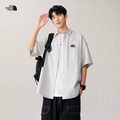 tnf北面海外版25Ss新款两色条子重工工装长袖衬衫夹克外套 Ins超火两色可选 四季穿搭不二之选 上身超酷. 整衣采用Ins工装设计 经久耐看 高品质高质量.
