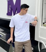 上新！新款中国李宁中国风限量版，国潮圆领短袖T恤！超级吸睛！ 不仅保留了传统的招牌风格，色调上的搭配效果自带层次，视觉上很有高街调性！重工艺高质感，棉质感强，男