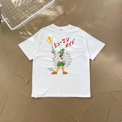 过验级Human Made插画系列大葱站立绿头鸭情侣款短袖T恤 2546 Keiko Sootome T-Shirt #13 的标题是“Human Made君的