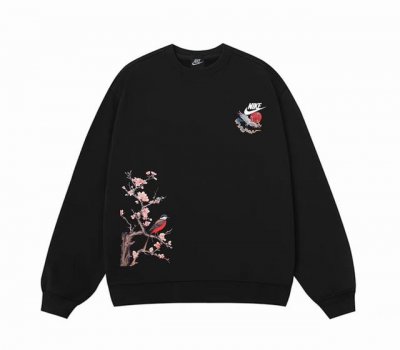 Nike 耐克古风系列春季圆领卫衣 原版面料高版本高品质 网红明星同款 优选新疆长绒棉纯棉面料 pu直喷印花Logo工艺 定制定染 手感非常舒服 超级百搭好看的