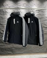 180 Adidas阿迪织带加厚棉服 淘宝主推 情侣款 阿迪达斯Adidas棉服 内里加厚 并添加了石墨烯黑金发热面料 冬天必备 胸口德国原浆印花 质感十足 衣