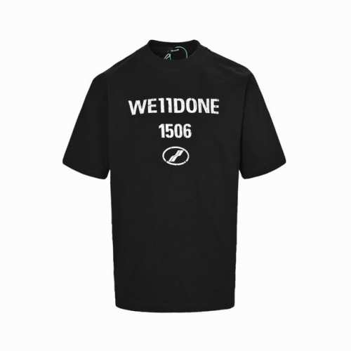 We11 Done 25Ss 破损龟裂字母Logo印花短袖 高密26支320克双纱纯棉面料 高克重 高版本 ，成衣经高温定型 穿洗不起球、不掉色、不缩水 Siz
