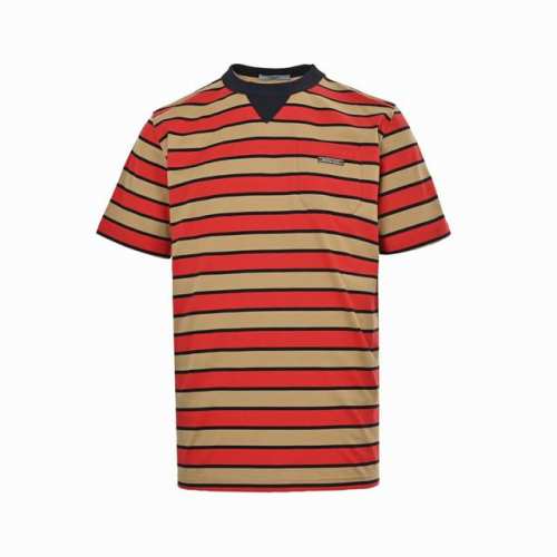 prada 普拉达 25Ss 红条纹口袋短袖 原版8500购入，定制 G全棉60支双股尊享条纹料，人体学立体裁剪，手工红外线画线口袋，口袋位置的精准定位与标记，