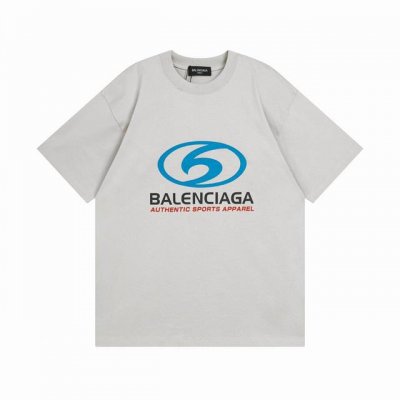 balenciaga 巴黎世家2025 Ss 新款Logo直裂印花成衣磨烂做旧短袖T恤 本市场No.1的质量 真正天花板品质 全部原版开发注意细节图 避免被盗图