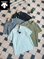 dscente 迪桑特春夏海外版柜子新款经典短袖Polo衫.面料吸湿排汗效果俱佳，凉爽舒适！ 肩膀经典硅胶Logo,侧边拉链口袋设计！商务休闲不可或缺！ Dsc