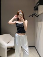 Ann Ande*Man 25Ss春夏新款 时尚重工烫钻字母假两件吊带背心丨独家高版出品！独特具有设计感的小背心来啦！这款背心简直就是凹造型神器！夏日度假必备的