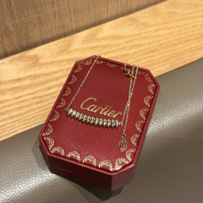 卡地亚项链铆钉项链 高工艺产品 带Logo 原版链 链长45Cm 全套包装