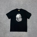 Xx273 Bape Mad Ape Head Tee 疯狂 怒大猿人头印花 280克克重麻棉面料 Zp开版 情侣款：S Xxl 黑色