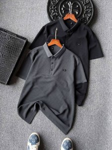 专柜顶级无痕 人气爆款 Ferragamo 菲拉格慕无痕锦氨短袖polo衫 恒隆在售万元级 款号 9118 菲拉格慕今年最新研发冰氧液氨锦氨棉面料 表层做了3D