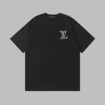 上新 高品质9189# Louis Vuitton Lv 新款 珍珠烫钻字母Logo短袖，独特设计，每颗珍珠、每粒水钻都排列整齐，牢固不易脱落，光泽度拉满，走到